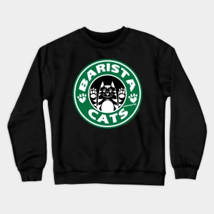 Barista Cat Logo FIP Fighter Crewneck Sweatshirt